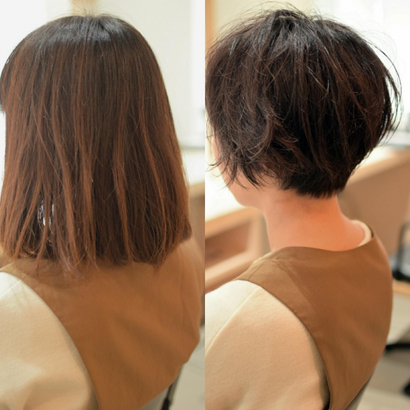 Style Change ボブ→ショート　